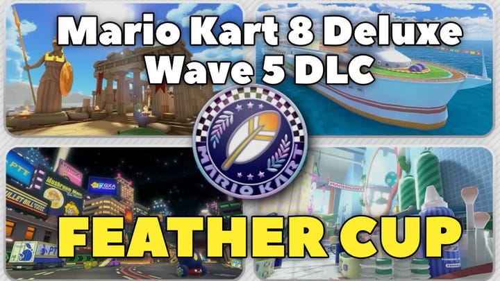 Mario Kart 8 Deluxe - Feather Cup Playthrough: Wave 5 DLC