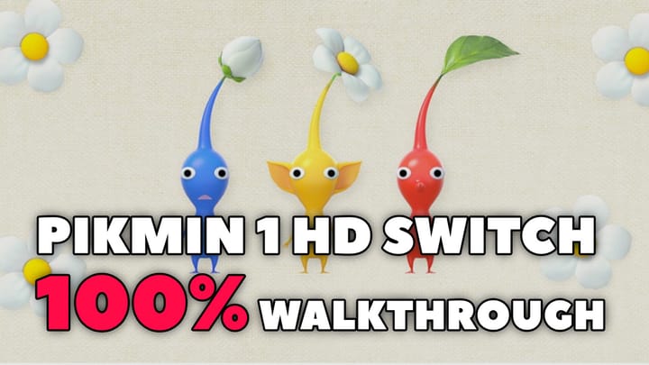 Pikmin 1 HD 100% Walkthrough Nintendo Switch
